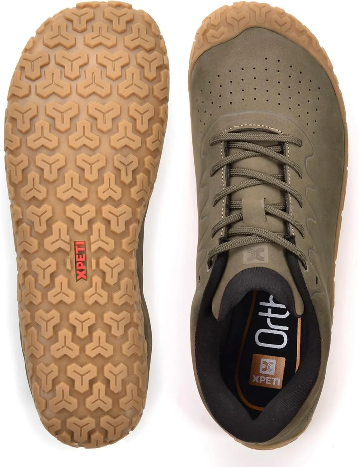 XPETI Mens Zen Leather Barefoot Shoes