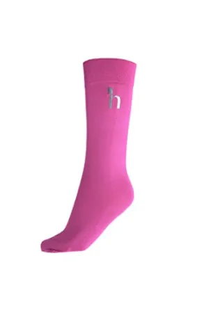 Youth girl's Horze Dark pink HORSE RIDING SOCKS w/ Logo
